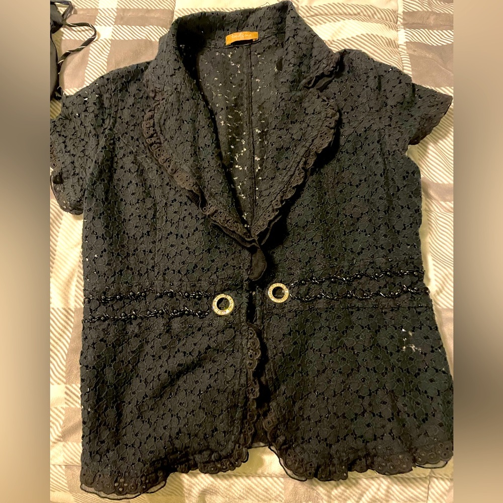 Black lace jacket